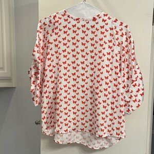 Koch Butterfly Print Women's Top